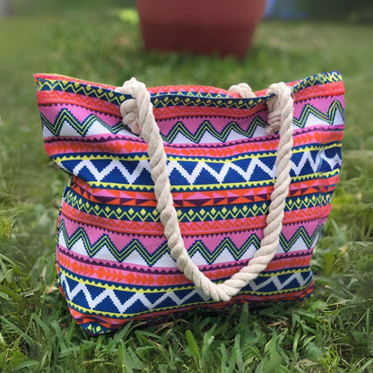 Bolso de Hombro Estilo Tribal Para Playa