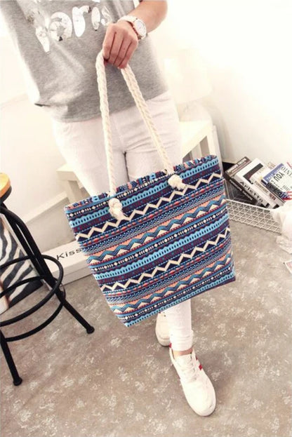 Bolso de Hombro Estilo Tribal Para Playa