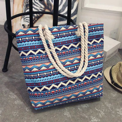 Bolso de Hombro Estilo Tribal Para Playa